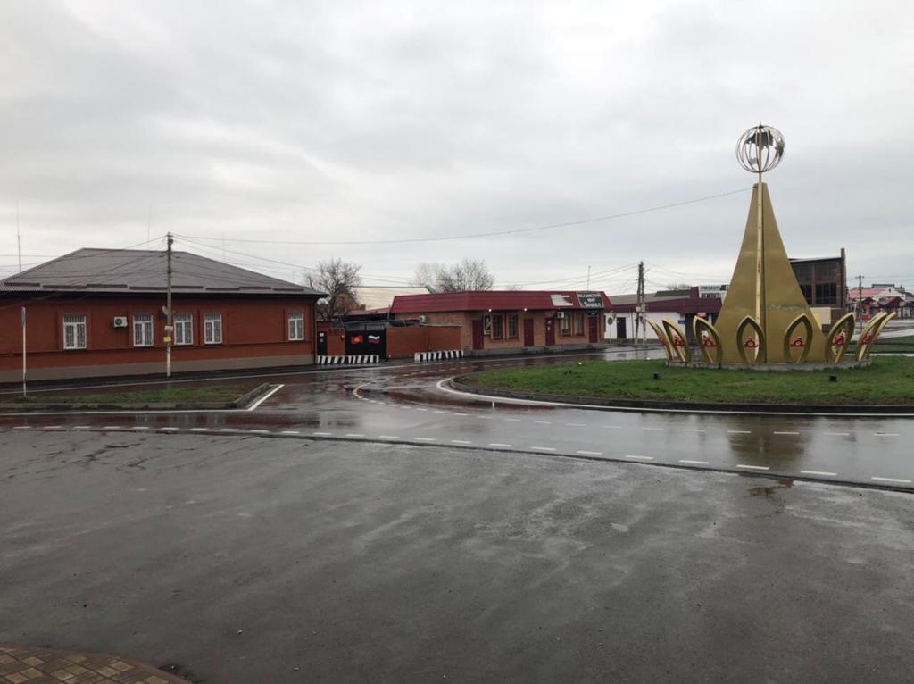 Капитальный ремонт участка дороги в Сунже